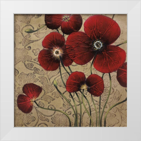 Velvet Dance I White Modern Wood Framed Art Print by MAJA
