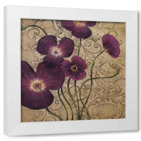 Velvet Dance II White Modern Wood Framed Art Print by MAJA