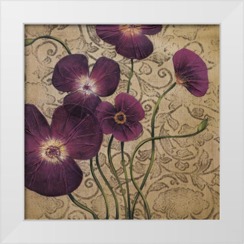 Velvet Dance II White Modern Wood Framed Art Print by MAJA