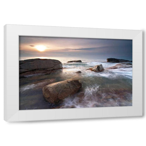 Sea Dreams White Modern Wood Framed Art Print by Mora, Sergi