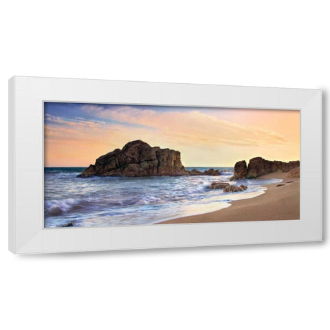 Warm Light White Modern Wood Framed Art Print by Mora, Sergi