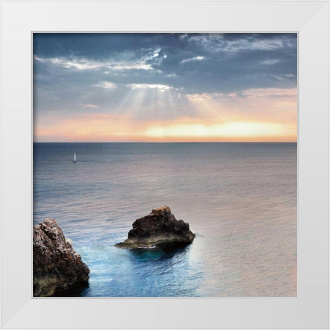 At A Standstill White Modern Wood Framed Art Print by Mori, Sergi