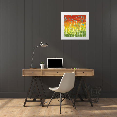 Spring View White Modern Wood Framed Art Print by Nichtberger, Liz