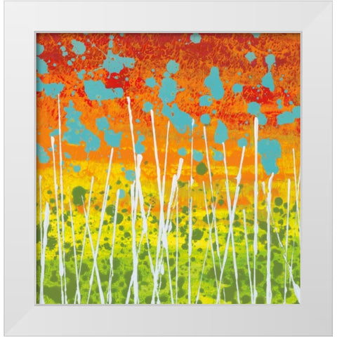 Garden Loveliness White Modern Wood Framed Art Print by Nichtberger, Liz