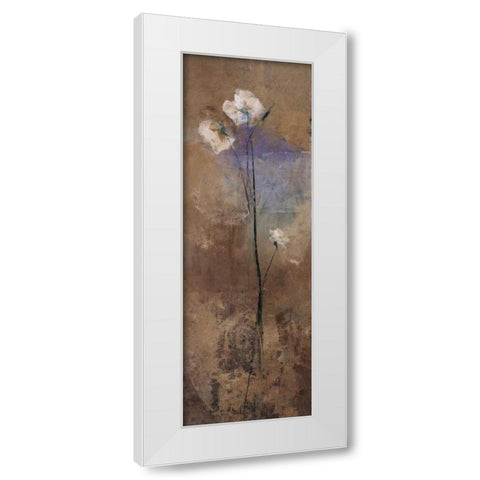 Flowers of June Series III White Modern Wood Framed Art Print by Nicolau, Miquela