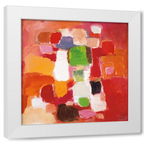 New Day  White Modern Wood Framed Art Print by Noel, Noella