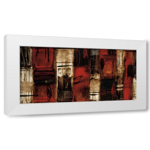 Remnants White Modern Wood Framed Art Print by Owen, Wayde
