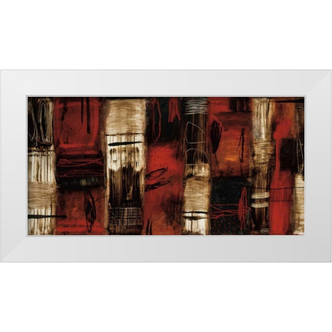 Remnants White Modern Wood Framed Art Print by Owen, Wayde