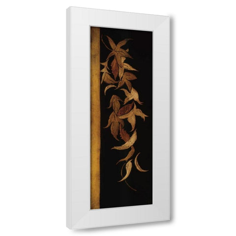 Black Shinwa II White Modern Wood Framed Art Print by Perlmutter, Jennifer