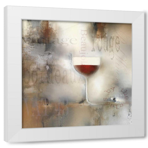 Sea Mist and the Egret White Modern Wood Framed Art Print by Prior, J.P.