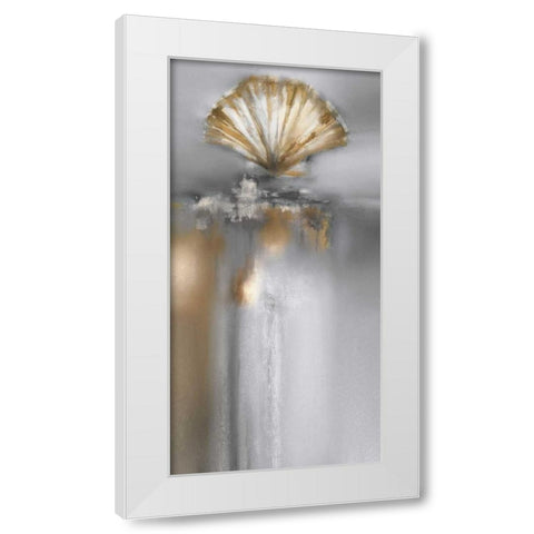 Silver and Gold Treasures I White Modern Wood Framed Art Print by Prior, J.P.