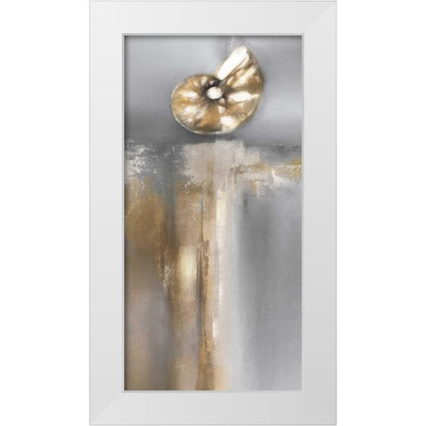Silver and Gold Treasures II White Modern Wood Framed Art Print by Prior, J.P.