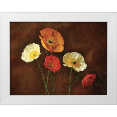 Poppy Perfection I White Modern Wood Framed Art Print by Pahl, Janel