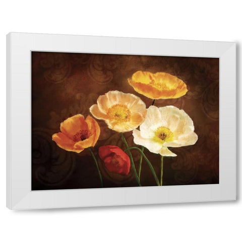 Poppy Perfection II White Modern Wood Framed Art Print by Pahl, Janel