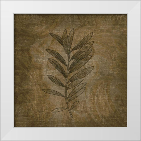 Leaves of Winter White Modern Wood Framed Art Print by Pahl, Janel