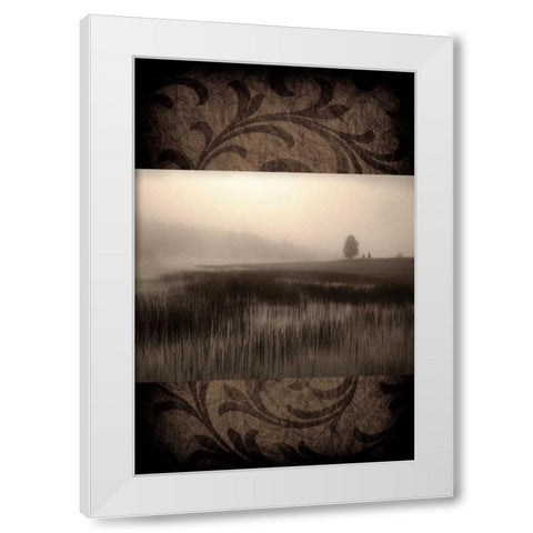 Misty Morning White Modern Wood Framed Art Print by Pahl, Janel