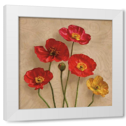 Graceful Spring I White Modern Wood Framed Art Print by Pahl, Janel