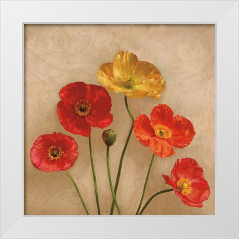 Graceful Spring II White Modern Wood Framed Art Print by Pahl, Janel