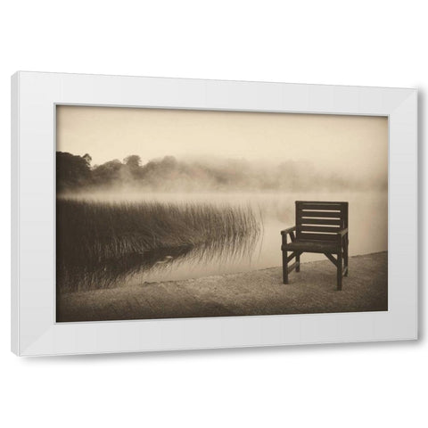 Reflections at Dawn White Modern Wood Framed Art Print by Pahl, Janel