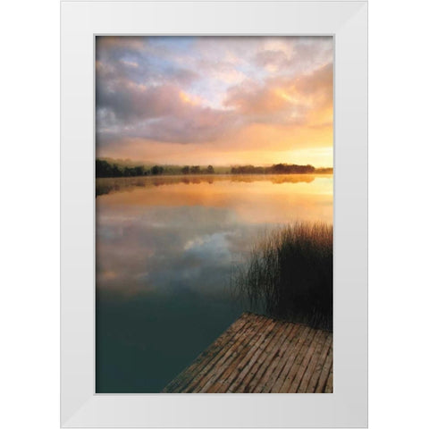 Irish Dawn White Modern Wood Framed Art Print by Pahl, Janel