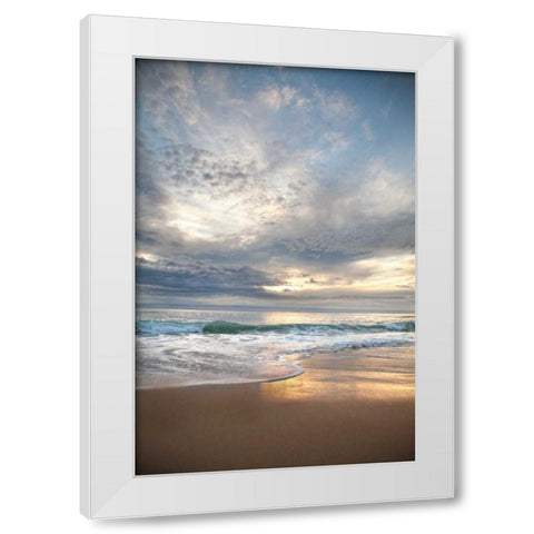 Sunset Splendor White Modern Wood Framed Art Print by Pahl, Janel