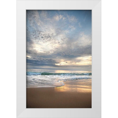 Sunset Splendor White Modern Wood Framed Art Print by Pahl, Janel