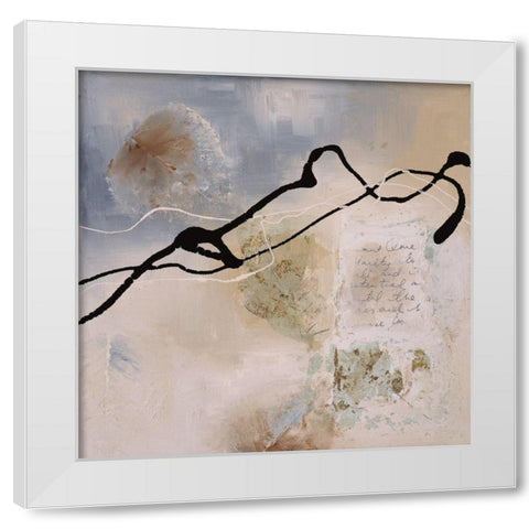 Fragile Lines I White Modern Wood Framed Art Print by Maitland, Laurie