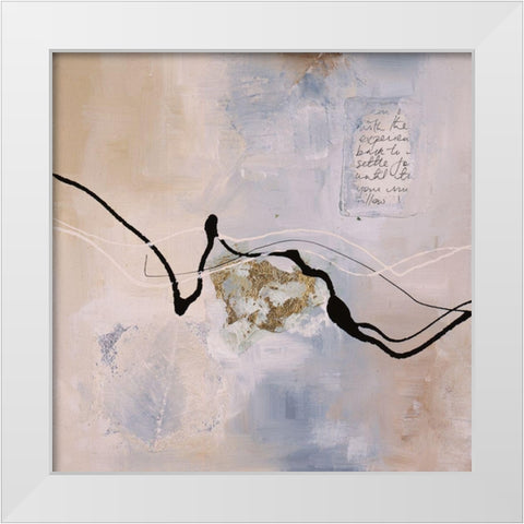 Fragile Lines II White Modern Wood Framed Art Print by Maitland, Laurie