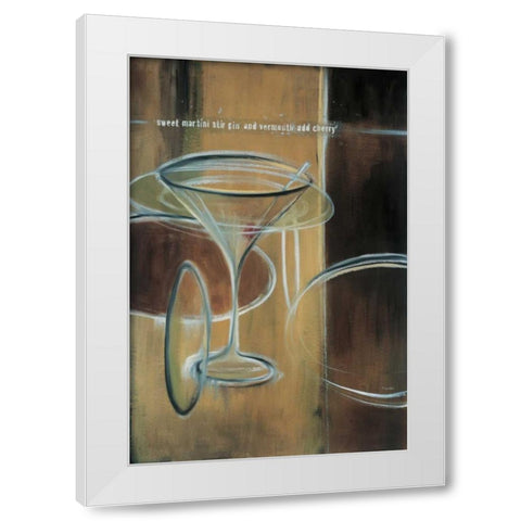 Sweet Martini White Modern Wood Framed Art Print by Pulliam, Mark