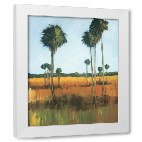 Tall Palms I White Modern Wood Framed Art Print by Pulliam, Mark