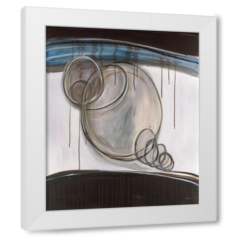 Bubbles II White Modern Wood Framed Art Print by Pulliam, Mark