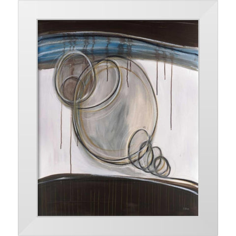 Bubbles II White Modern Wood Framed Art Print by Pulliam, Mark