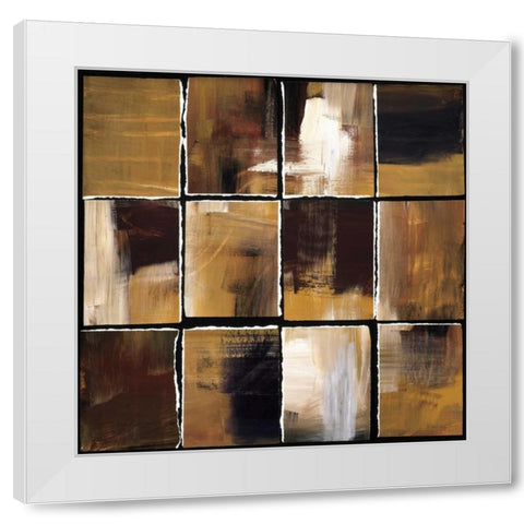 12 Windows I White Modern Wood Framed Art Print by Pulliam, Mark