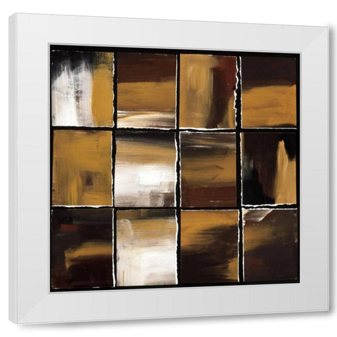 12 Windows II White Modern Wood Framed Art Print by Pulliam, Mark