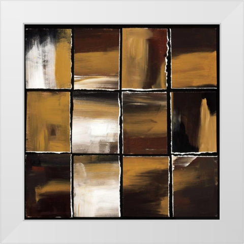 12 Windows II White Modern Wood Framed Art Print by Pulliam, Mark