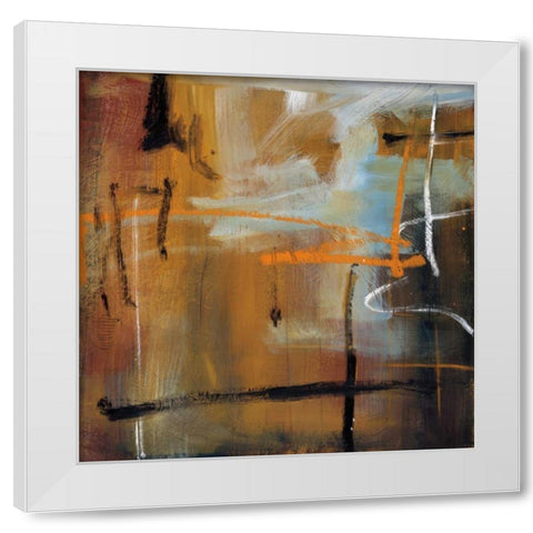 Symphony White Modern Wood Framed Art Print by Pulliam, Mark
