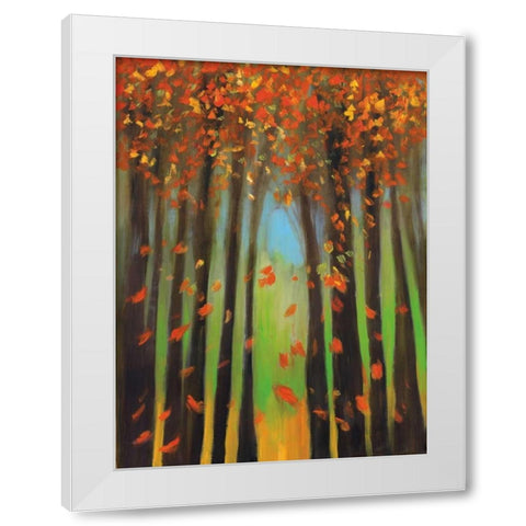 Colors of Fall II White Modern Wood Framed Art Print by Pulliam, Mark