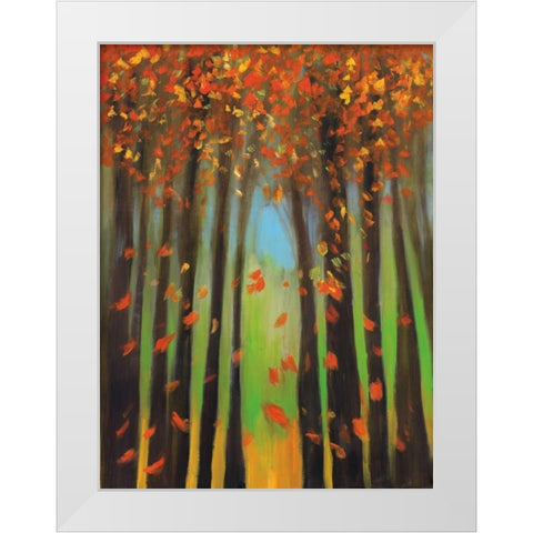 Colors of Fall II White Modern Wood Framed Art Print by Pulliam, Mark