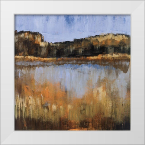 Salt Water Marsh II White Modern Wood Framed Art Print by Pulliam, Mark