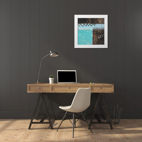 Fish Pier I White Modern Wood Framed Art Print by Pulliam, Mark