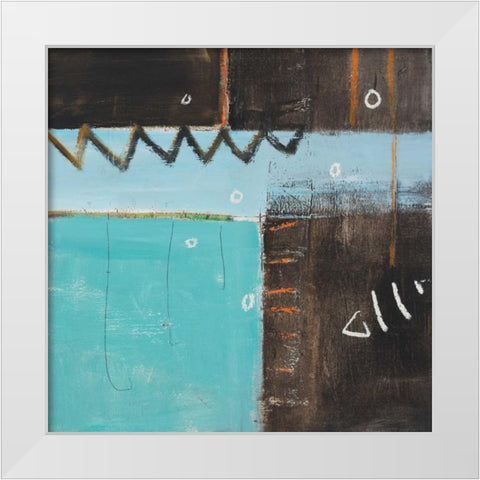 Fish Pier I White Modern Wood Framed Art Print by Pulliam, Mark