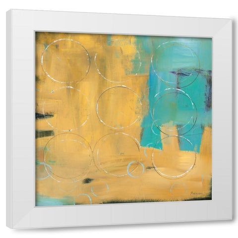 Loops II White Modern Wood Framed Art Print by Pulliam, Mark