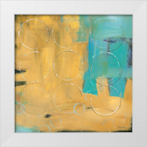 Loops II White Modern Wood Framed Art Print by Pulliam, Mark