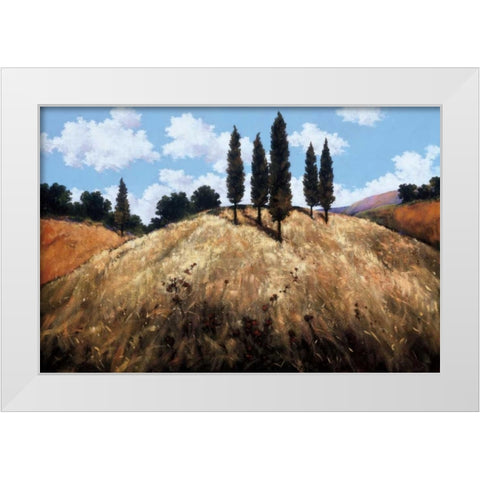 Sentinels White Modern Wood Framed Art Print by Pryce, Martin