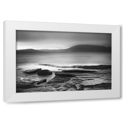Gentle Shore White Modern Wood Framed Art Print by Papiorek, Nina