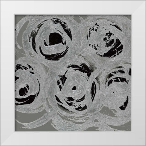 In Motion I White Modern Wood Framed Art Print by Barnes, Natasha