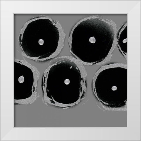 In Motion II White Modern Wood Framed Art Print by Barnes, Natasha