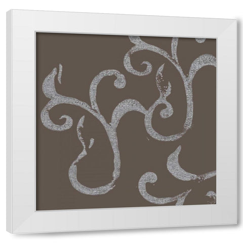 In Motion III White Modern Wood Framed Art Print by Barnes, Natasha