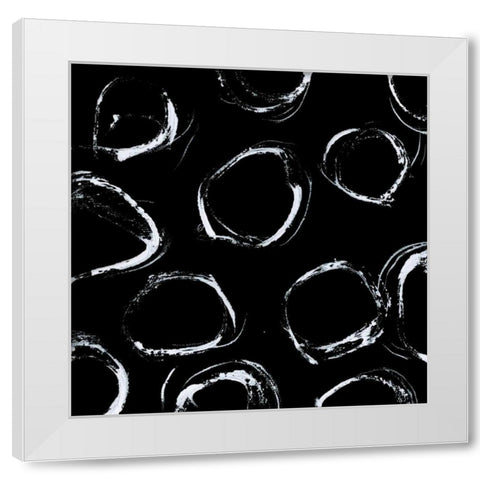 In Motion V White Modern Wood Framed Art Print by Barnes, Natasha