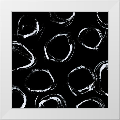 In Motion V White Modern Wood Framed Art Print by Barnes, Natasha